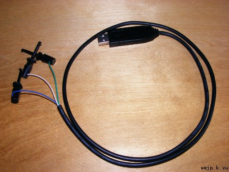 Serial cable with test hooks